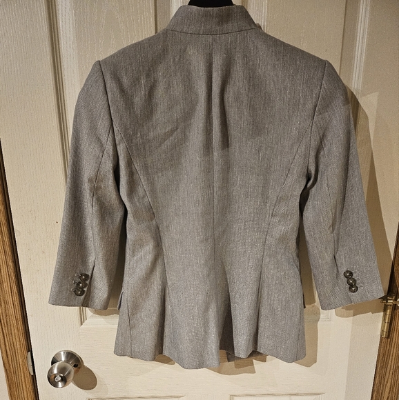 Women's light grey blazer - Picture 2 of 5